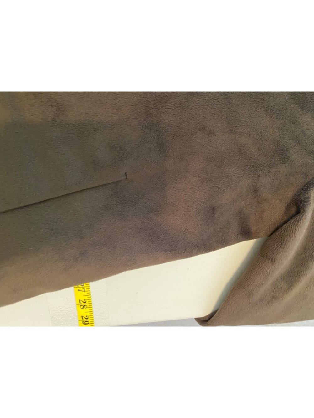 Dennis Basso Reversible Hooded Brown Faux Suede Leopard Coat Large - Picture 10 of 11